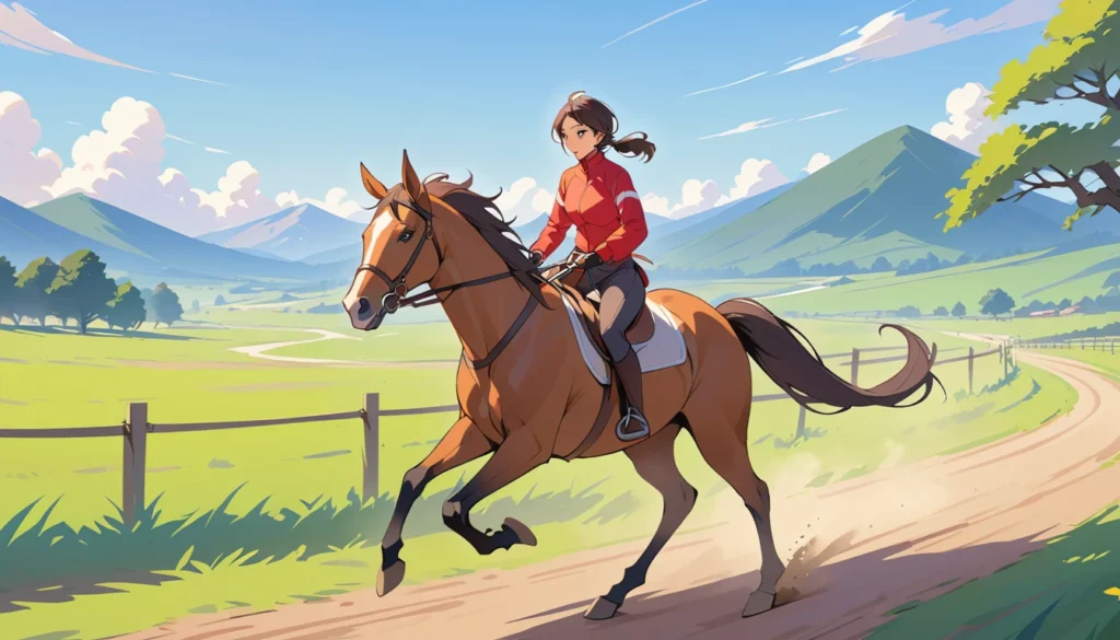 Enduro equestre: conexão entre cavalo e cavaleiro 1 Um cavalo e cavaleiro em uma trilha de enduro equestre