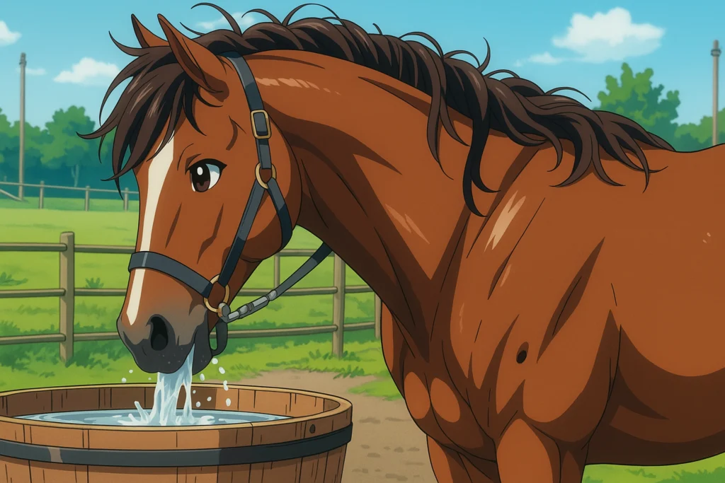 alimentação de cavalo atleta