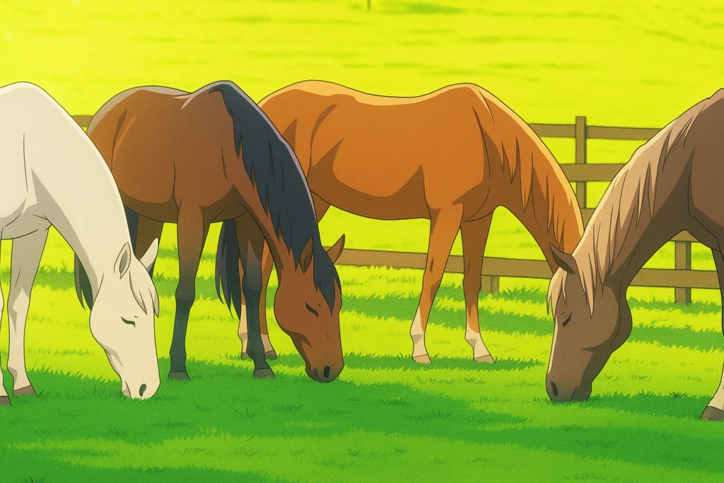 pastagem para cavalo